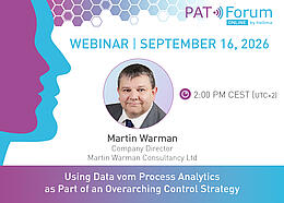 Hellma PAT Forum Webinar mit Martin Warman