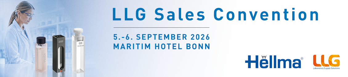 Hellma auf der LLG Sales Convention 2026 – Laboranalytik und UV/Vis-Produkte